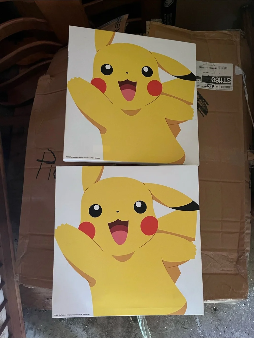 Pokemon Pikachu Wall Art - Yellow & Red Pop Art Duo